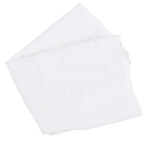 Fourniture aux importateurs de serviettes de nettoyage en coton 100% côtelé, 16x19, 32oz, blanchies, blanches, pour cuisines commerciales, provenant d'Asie. - Product Image 5