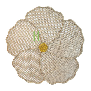 Hot Trend Eco-friendly Natural Bohemian Round Seagrass Charger Plate <b>Wall</b> Decoration Flower Placemat Home <b>Table</b> Mats - Product Image 4