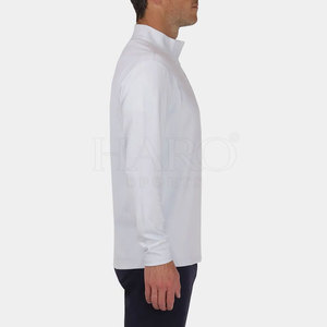 Polo de Golf para Hombre con Cierre de Cremallera, Tejido Básico de Mezcla de Algodón, Manga Corta, Ropa Deportiva para Entrenamiento Diario - Product Image 3