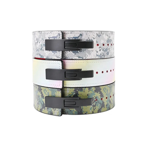 Cinturón de Levantamiento de Pesas con Estampado Animado, Hebilla de Palanca, para Entrenamiento de Fuerza en el Gimnasio, de Cuero Vacuno Antideslizante, Unisex - Product Image 5