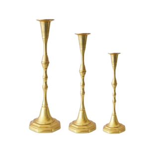 Porte-bougie personnalisé de haute qualité avec finition couleur or, décoration de fête pour les événements à domicile et la décoration de table de mariage - Product Image 4