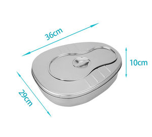 Bacinica de Acero Inoxidable de la Mejor Calidad con Tapa Desodorante, Adaptador Manual para Inodoro, para Ancianos, Pacientes Postrados, Cuidado Materno, Orinal - Product Image 5