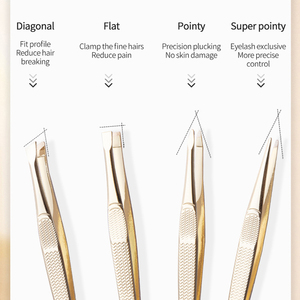 Pince à épiler professionnelle de haute qualité pour cils et sourcils – Nouveauté - Product Image 3