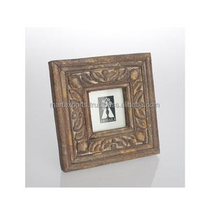 Cadre photo en bois rustique fait main et personnalisable, décoration murale style ferme en bois naturel, pour afficher les souvenirs de famille, cadeau - Product Image 2