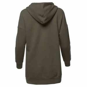 Sweat-shirts à capuche en molleton 100 % coton pour femmes, style personnalisé OEM/ODM, imprimé, nouvelle mode, manches longues, couleur unie, décontracté, hiver, prix abordable - Product Image 6