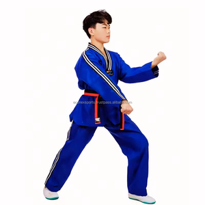 Vêtements d'arts martiaux personnalisés de haute qualité pour les enfants Karaté Jiu Jitsu Gi Costumes de pratique de Jiu Jitsu brésilien-Durable étiré lavé - Product Image 3