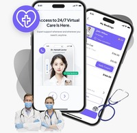 Desarrollo de Aplicaciones Móviles para el Cuidado de la Salud Avanzado, Conectividad Médico-Paciente, Panel de Control de Administración, Versión Internet, Compatible con Linux/MAC