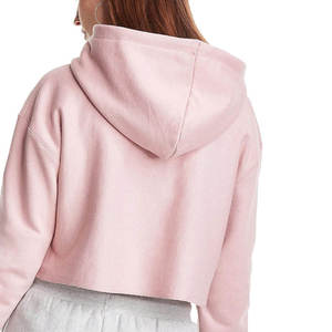 Women's Cropped Hoodie Casual Streetwear Long Sleeve Pullover Hooded Sweatshirt Fashion <b>Crop</b> <b>Top</b> - Product Image 4
