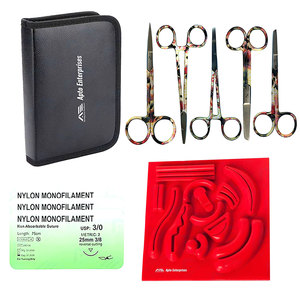 Suture Kit Surgical Suture Kit Surgical Medic Instruments <b>Tools</b> Set Hand Made Kits CE Certified Medical Science Student Practice - Product Image 1