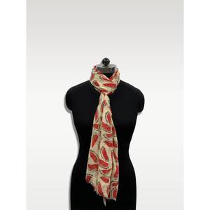 Étole longue multi-usages à motif de feuilles pour femmes adultes - Product Image 1