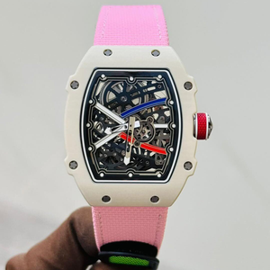 Nuevo Reloj Deportivo de Lujo Ultrafino de 7.8mm para Hombre y Niño, Cuarzo, 3BAR, Resistente al Agua, con Tourbillon, Caja Tonneau, Correa de Goma - Product Image 2