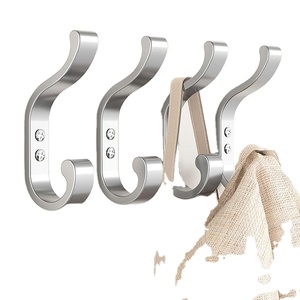 Handmade Aesthetic Aluminium Wall-Mounted <b>Coat</b> Hanger Attractive <b>Hooks</b> <b>Rails</b> Conveniently Hangs Clothing Baseball Caps Towels - Product Image 1