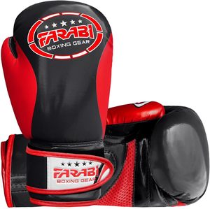 Gants de MMA pour enfants Farabi Sports en gros – Personnalisables, pour jeunes, boxe, Muay Thai, Kickboxing, Sparring, en cuir PU, fermeture auto-agrippante, qualité supérieure - Product Image 4