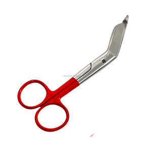 1 Tijera de enfermera Lister alemana de 5.5 pulgadas con mango rojo, de acero inoxidable, instrumento quirúrgico manual, certificado CE, duradero - Product Image 3