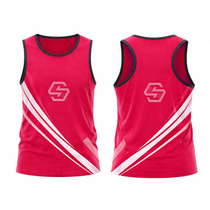Custom LOGO Men <b>Singlet</b> Tank Tops 100% Polyester Sport Breathable Quick Dry Unisex Sublimation Print <b>Running</b> <b>Singlet</b> - Product Image 2