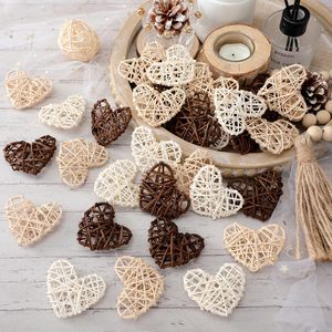 Eco friendly rattan hearts for <b>valentines</b> day gift <b>decoration</b> competitive price woven heart charms - Product Image 5