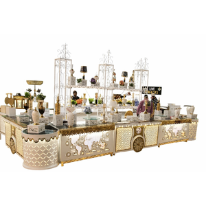 <b>White</b> <b>acrylic</b> catering display counter - Product Image 3