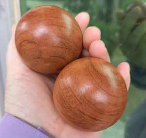 FAIZA <b>CRAFT</b> 50mm Unfinished Natural <b>Wooden</b> <b>Ball</b> <b>Craft</b> <b>Balls</b> for Home Decoration Modern Floral Botanical Design Wedding DIY - Product Image 3