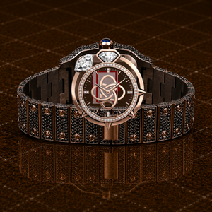 Reloj de pulsera de lujo para hombre con diamantes de moissanita y brazalete con incrustaciones de diamantes - Product Image 4