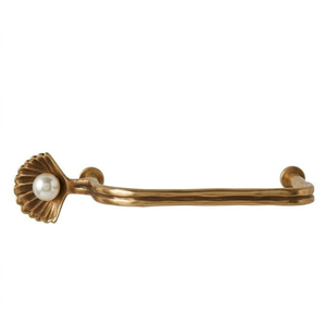 Premium luxury Solid Brass Shell Cabinet Handle Pearl <b>Drawer</b> <b>Pull</b> Luxury Furniture Hardware for Cupboards Wardrobes and Dressers - Product Image 1