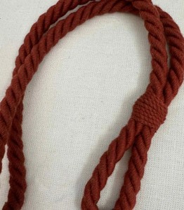 Attache-rideau en coton couleur rouille orange brûlé pour rideaux, nouveauté - Product Image 1