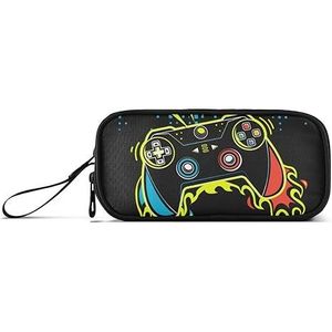 Large Capacity Stationery Bag/Office Organizer Video Game <b>Makeup</b> Pouch <b>Holder</b> for School/College/Travel New Pencil Cases Pens - Product Image 1