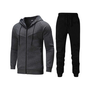 Survêtements d'hiver décontractés pour hommes avec logo personnalisé, vente en gros, vêtements de sport vierges pour le jogging, la course et la gym, 100% coton respirant, tricotés - Product Image 2