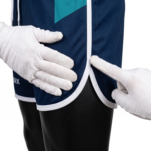 Conjunto de Uniforme de Voleibol Retro Personalizado para Hombre, Jersey con Cuello Ringer, Pantalones Cortos con Dobladillo Dividido, Kit de Equipo Sublimado con Nombre y Número, Elástico en 4 Direcciones - Product Image 5
