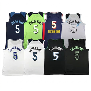 Maillot de basketball unisexe personnalisé, col en V, lettres et numéros brodés, tricot respirant, sans manches, taille élastique, vêtements de sport - Product Image 1