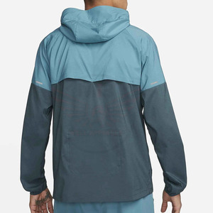 Veste coupe-vent en toile à capuche de haute qualité au meilleur prix de gros avec impression personnalisée du logo sur le devant, en nylon/polyester - Product Image 3