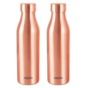 Milton Copper Eco-Friendly Insulated Leak Proof Water <b>Bottles</b> with Lids Portable Modern Travel Drinkware 2 Pack - Product Image 1