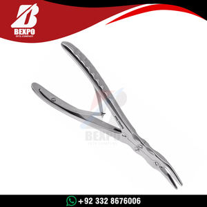 Pinzas Quirúrgicas Manuales Beyer para Hueso, 2mm 15cm, Doble Acción, Curvas, Acero Inoxidable Alemán, Certificación CE - Product Image 4