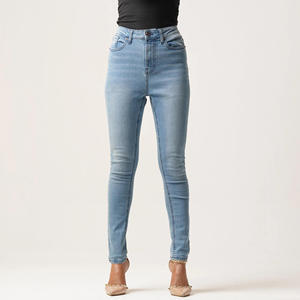 Best Price High Quality Plus Size Women's Vintage Eco-Friendly Breathable Streetwear Midweight Denim <b>Cargo</b> Pants Elastic Waist - Product Image 2