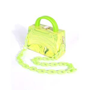 กระเป๋าคลัทช์งานฝีมือเรซิ่นสำหรับงานเลี้ยงตอนเย็นสำหรับสุภาพสตรีสำหรับตกแต่งงานแต่งงาน - Product Image 1