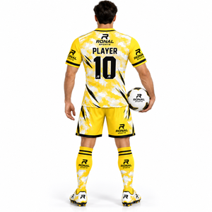 Camiseta de Fútbol Personalizada OEM 2026 para Hombre, Manga Corta, Verano, 100% Poliéster, Transpirable, para Competencia, en Oferta - Product Image 4