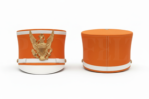 Custom Made Color Parade Cap with Custom Logo Embroidery Emblem White Visor Ceremonial Uniform <b>Hat</b> for Wholesale Cheap Price - Product Image 5