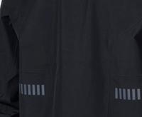 Blouson Bomber Homme Noir à Capuche, Coupe Droite, Imperméable en Polyester, Fermeture Éclair, Style Décontracté Automne, Color Block