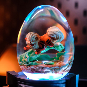 Lámpara de resina personalizada, lámpara de resina, luz nocturna personalizada, lámpara de epoxi de Pokémon, lámpara art déco, regalo personalizado, regalo hecho a mano - Product Image 3