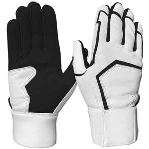 Gants de frappe de baseball et de softball de haute qualité, respirants, anti-humidité, avec logo personnalisé, fermeture auto-agrippante, polyester/coton - Product Image 4