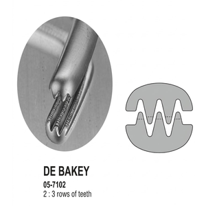 Pince à greffe vasculaire DE-BAKEY |   Instruments dentaires Vitra Instruments en acier inoxydable de qualité supérieure - Product Image 2
