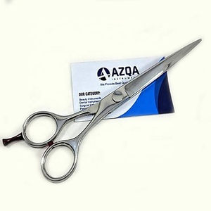 Tijeras de Peluquería Profesionales de Acero Inoxidable al por Mayor, Tijeras de Barbero con Hoja Afilada de Titanio, Herramienta de Estilismo para Salón de Belleza - Product Image 1