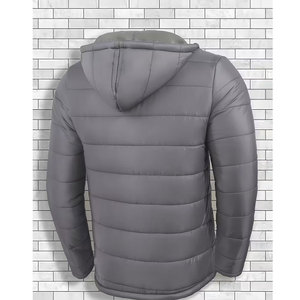 Men'S Lightweight Thick Hooded Windproof Quilted Solid Color <b>Warm</b> <b>Jacket</b> Windproof <b>Waterproof</b> Hooded Puffy <b>Jackets</b> - Product Image 5