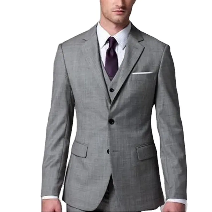 Thailand Men's Grey Elegant Suits