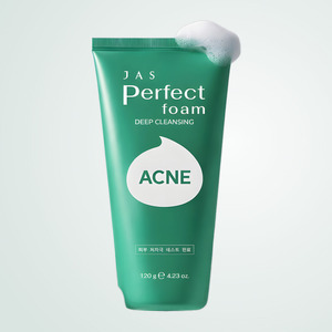 Nettoyant visage coréen K-Beauty Jyas Perfect Cleansing Foam White Collagen Acne Fabriqué en Corée 120 g Unisexe - Product Image 3