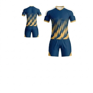 Uniformes de Fútbol Transpirables para Hombre y Mujer, Logotipo Frontal Personalizado, Servicio OEM para Equipos, 100% Poliéster, Venta al Por Mayor de Fábrica, Ligeros - Product Image 4