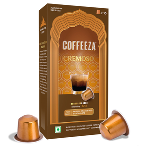 Capsules de café Coffeeza Cremoso : café velouté et aromatique offrant une texture onctueuse et une crème riche. - Product Image 1