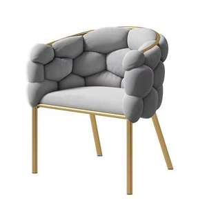 Sillón Otomano con Cubierta de Terciopelo Verde y Relleno de Espuma, con Respaldo, para Sala de Estar, Bodas, Uso Decorativo - Product Image 5
