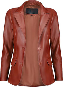 Blazer de Piel de Cordero para Mujer, Alta Calidad, Secado Rápido, OEM, Casual, Manga Larga, Logotipo Personalizado 2026, Venta al Por Mayor - Product Image 2