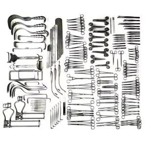 Juego de Instrumentos de Cirugía Laparotómica de 197 Piezas de Azicon, Kit de Herramientas de Pinzas para Exploración Abdominal y Cirugía General Mayor - Product Image 5