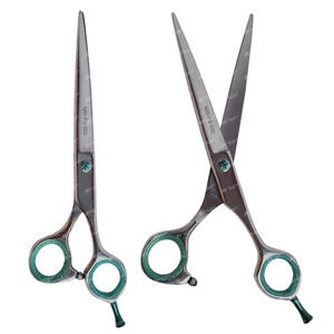 Tijeras de aseo para mascotas de acero inoxidable importadas de alta calidad, rectas y curvas disponibles, tijeras de aseo para mascotas hechas a mano OEM de 23cm - Product Image 5